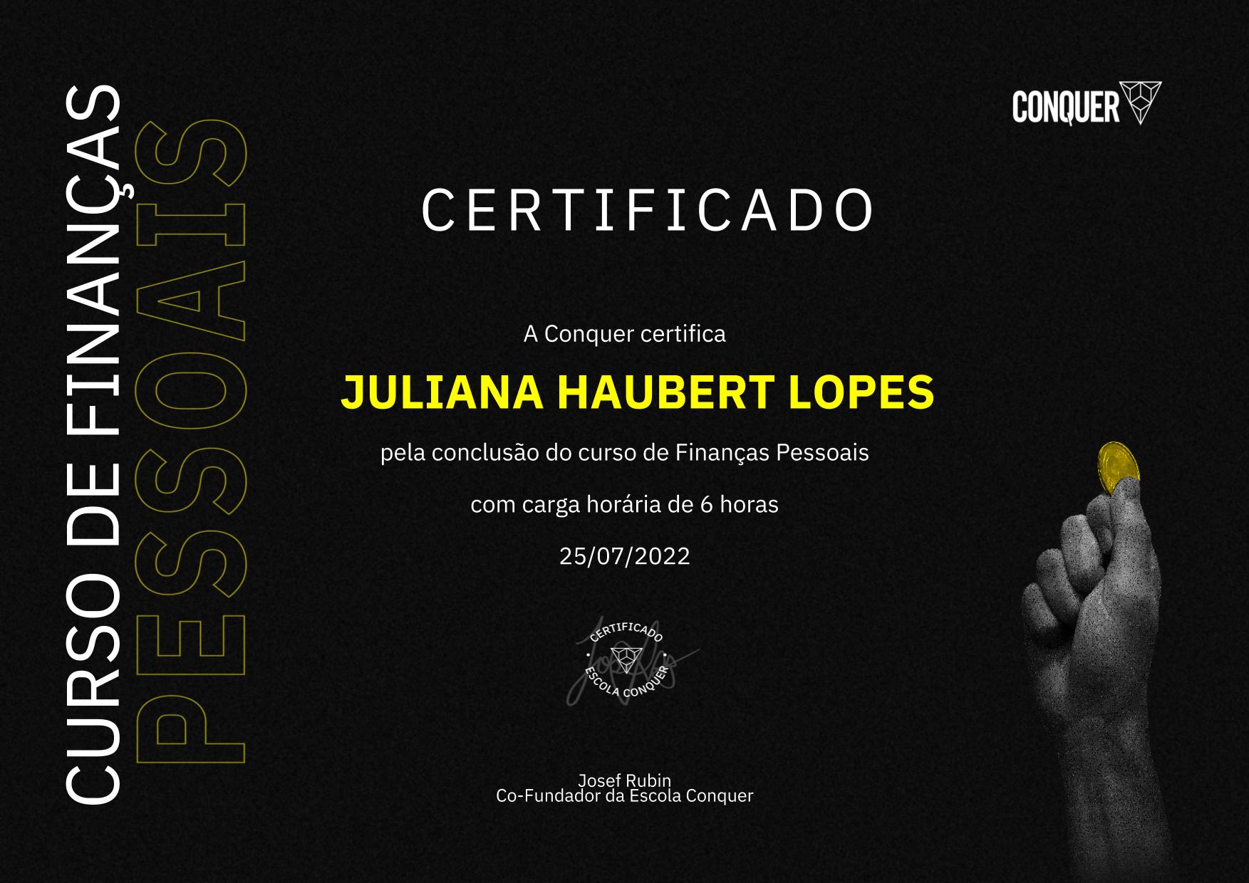 Certificado de Finanças Pessoais